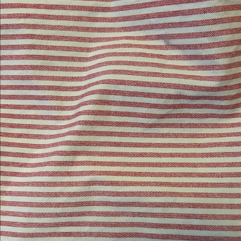 Waverly Baby Red and White Striped Fitted baby crib sheet